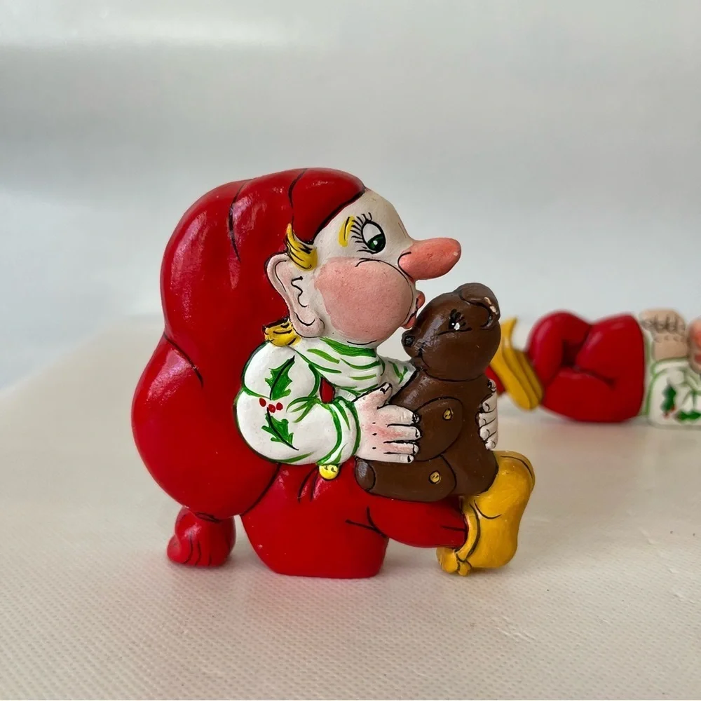 Vintage Christmas Elves Shelf Sitters